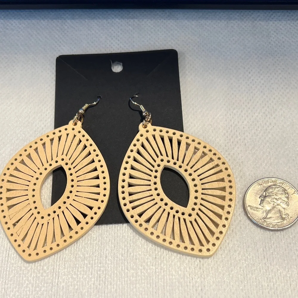 Chic Gold-Tone Geometric Earrings